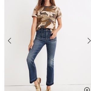 Madewell Cali Demi-Boot Jeans Patch Pocket Edition